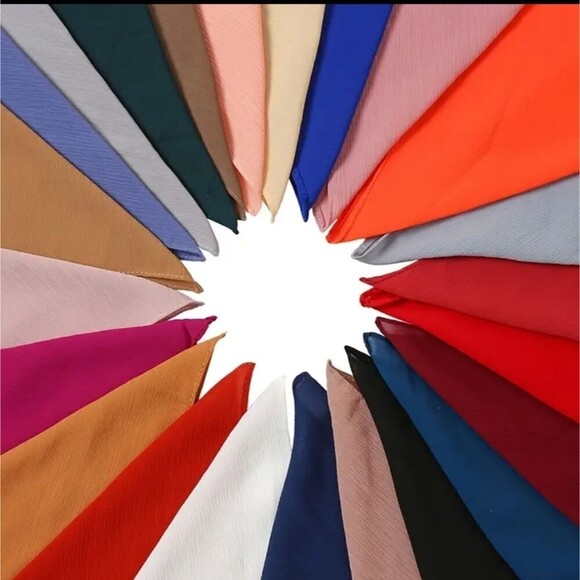 SHEER green scarf chiffon Summer shawl head wrap - Picture 3 of 3